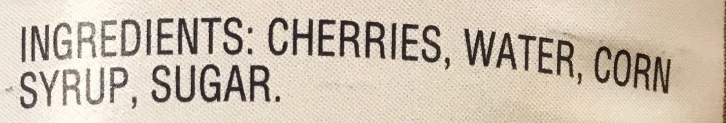 Premium pitted cherries in extra heavy syrup - Ingredients - en