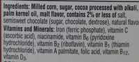 Natural chocolate flavored cereal - Ingredients - en