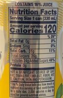 Italian Sparkling Lemon Beverage From Concentrate - Nutrition facts - fr