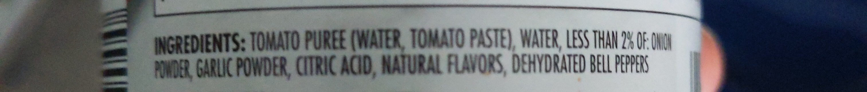 No Salt Added Tomato Sauce - Ingredients - en