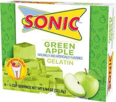 Sonic green apple gelatin - 1