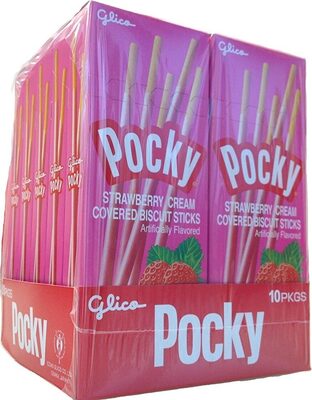 Pocky biscuit sticks with strawberry cream - Product - en