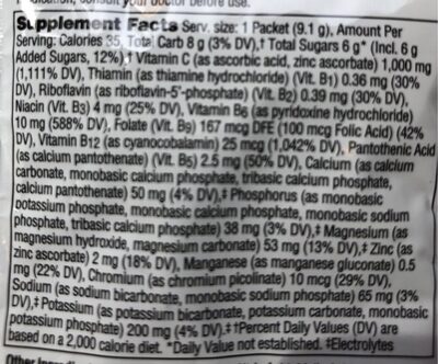 Vitamin C - Nutrition facts