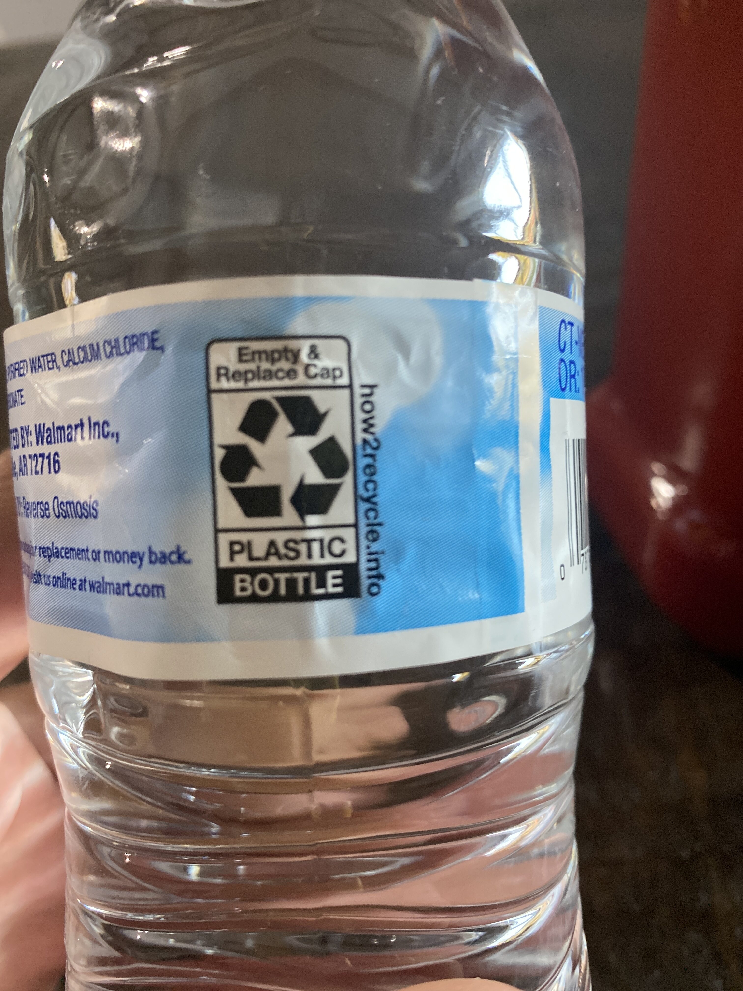 Great value, purified drinking water - Recycling instructions and/or packaging information - en