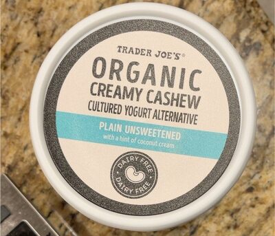 Organic Creamy Cashew Cultured Yogurt Plain Unsweetened - Product