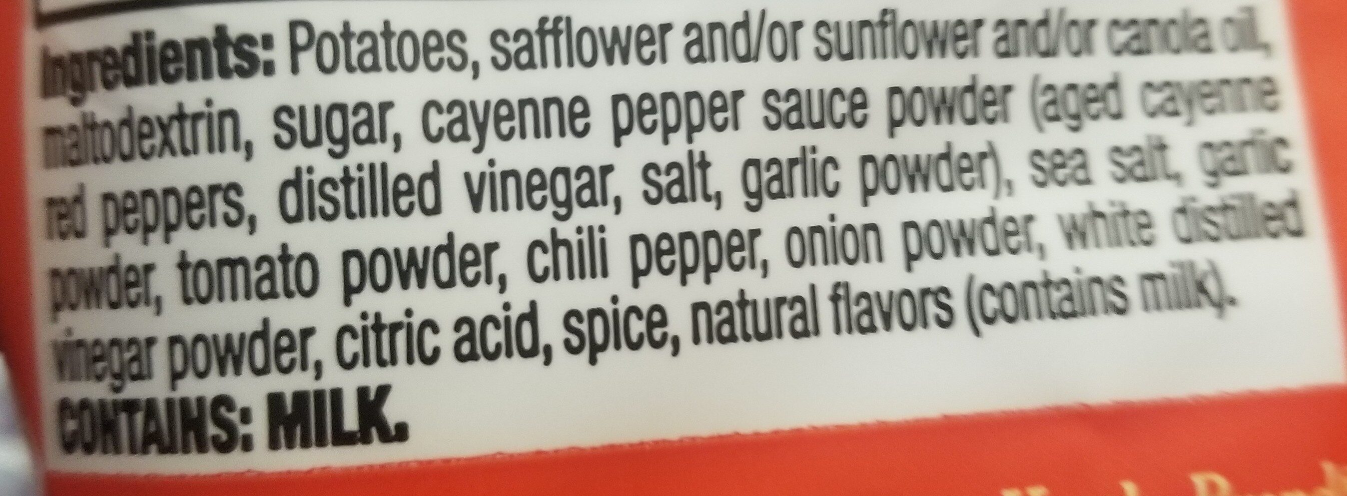 krinkle cut potato chips - Ingredients - en