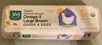 Organic Omega-3 Large Brown Eggs - Product - en