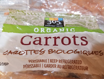carrots organic - Nutrition facts - en