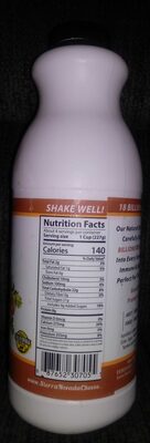 Probiotic Yogurt Drink: Peach - Nutrition facts - en