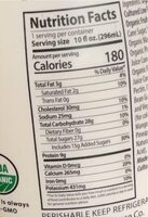 Probiotic Organic Yogurt Drink - Nutrition facts - en