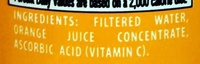 100% Orange juice from concentrate with added ingredients unsweetened - Ingredients - en