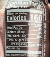 Root beer - Nutrition facts - en