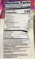 Organic Plantain Chips - Nutrition facts - en