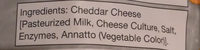 Crunchy cheddar cheese - Ingredients - en