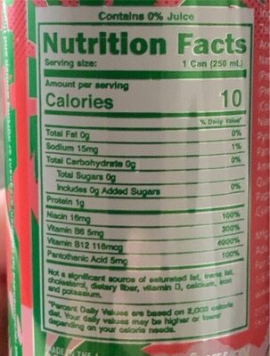 Limited Edition Watermelon Lemonade - Nutrition facts - en