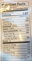 Pancake and waffle mix - Nutrition facts - en
