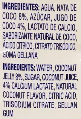 Coconut Drink Coco Pure Premium - Ingredients
