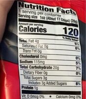 Kettle corn snack - Nutrition facts - en