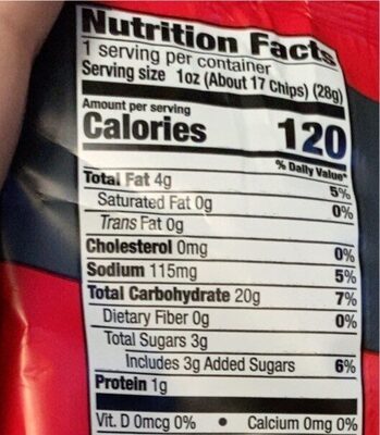 Kettle corn snack - Nutrition facts - en