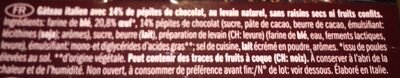panettone cioccolato - Ingredients - fr