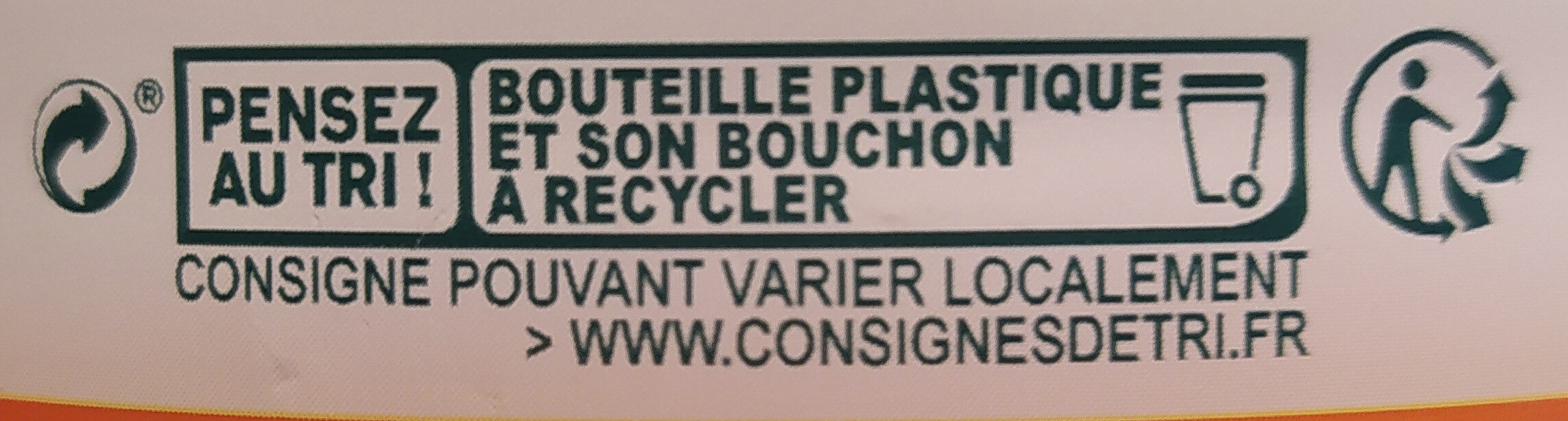 Le Fruit - Orange sans pulpe - Recycling instructions and/or packaging information - fr