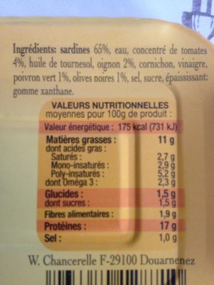 Connétable - Sardines Genereuses à La Catalane - Product
