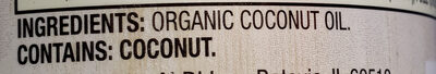 Coconut oil - Ingredients
