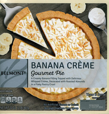 Belmont Banana Creme Gourmet Pie - Product - en