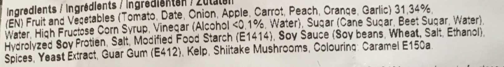 Okonomi sauce - Ingredients - en