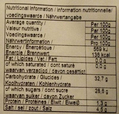 Okonomi sauce - Nutrition facts - en